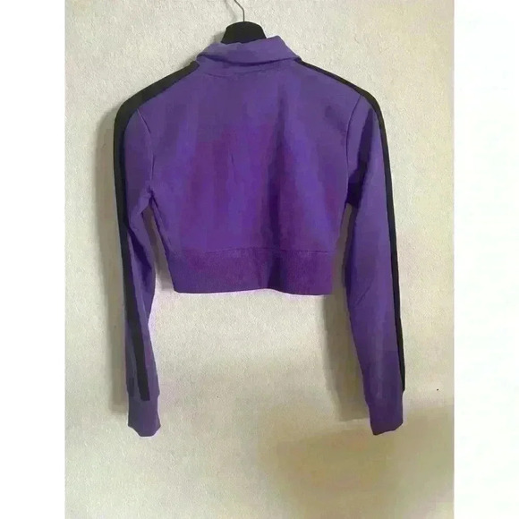 PUMA X DUA LIPA T7 ROYAL PURPLE CROPPED LOGO JACKET SIZE XS - Picture 5 of 10